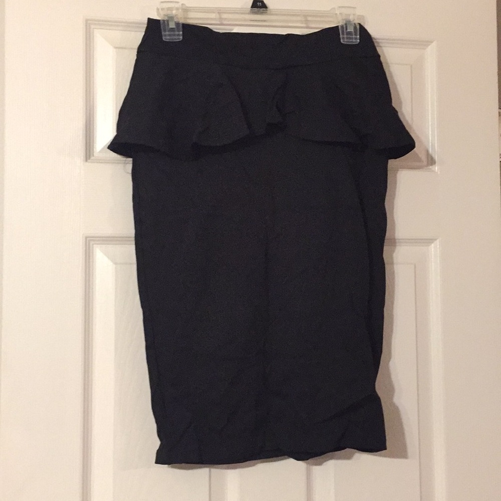 Black pencil skirt